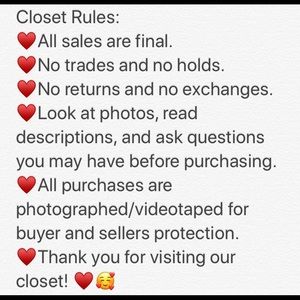 Closet Rules